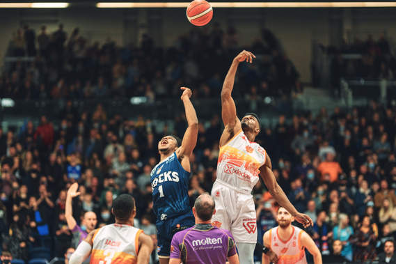 Indoor basketball game for Glasgow Rocks team- Photography by Nate Cleary