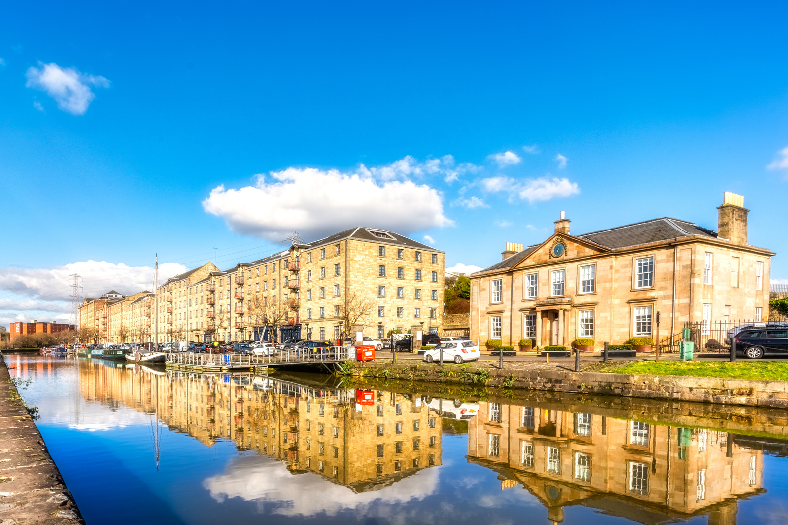Buildings in front of river for Scotland Exterior HDR Property - Photography by Nate Cleary