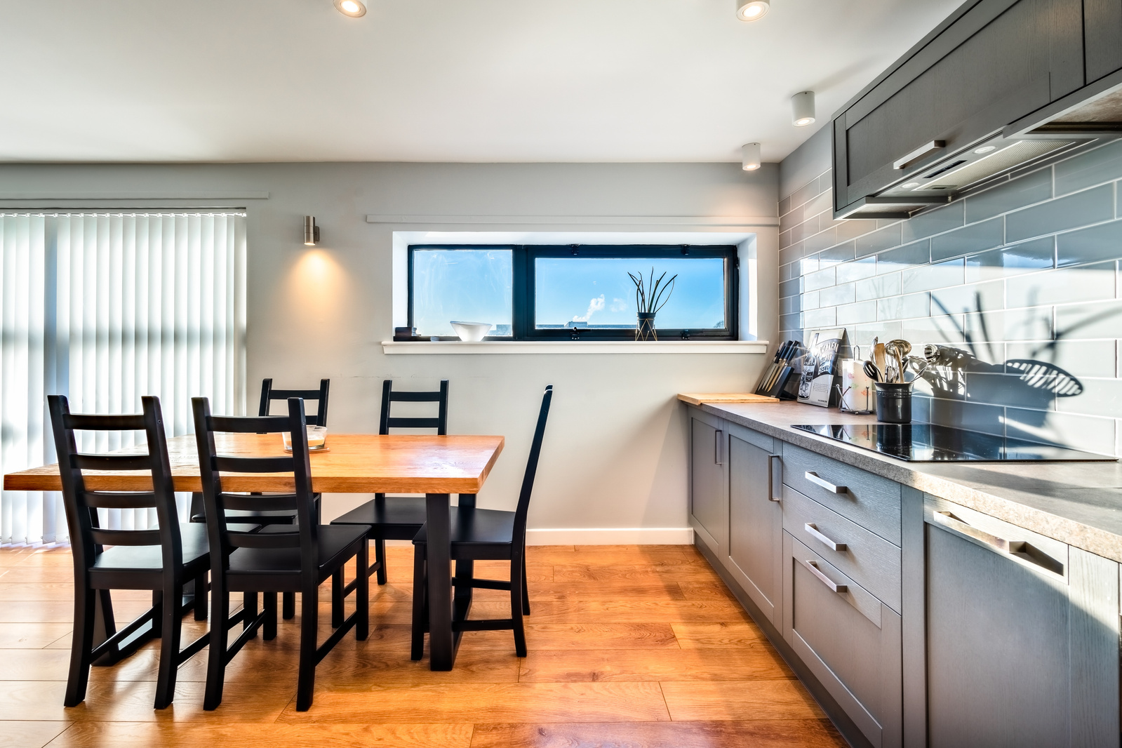 Kitchen wide angle real estate image for Scotland Interior HDR Property - Photography by Nate Cleary