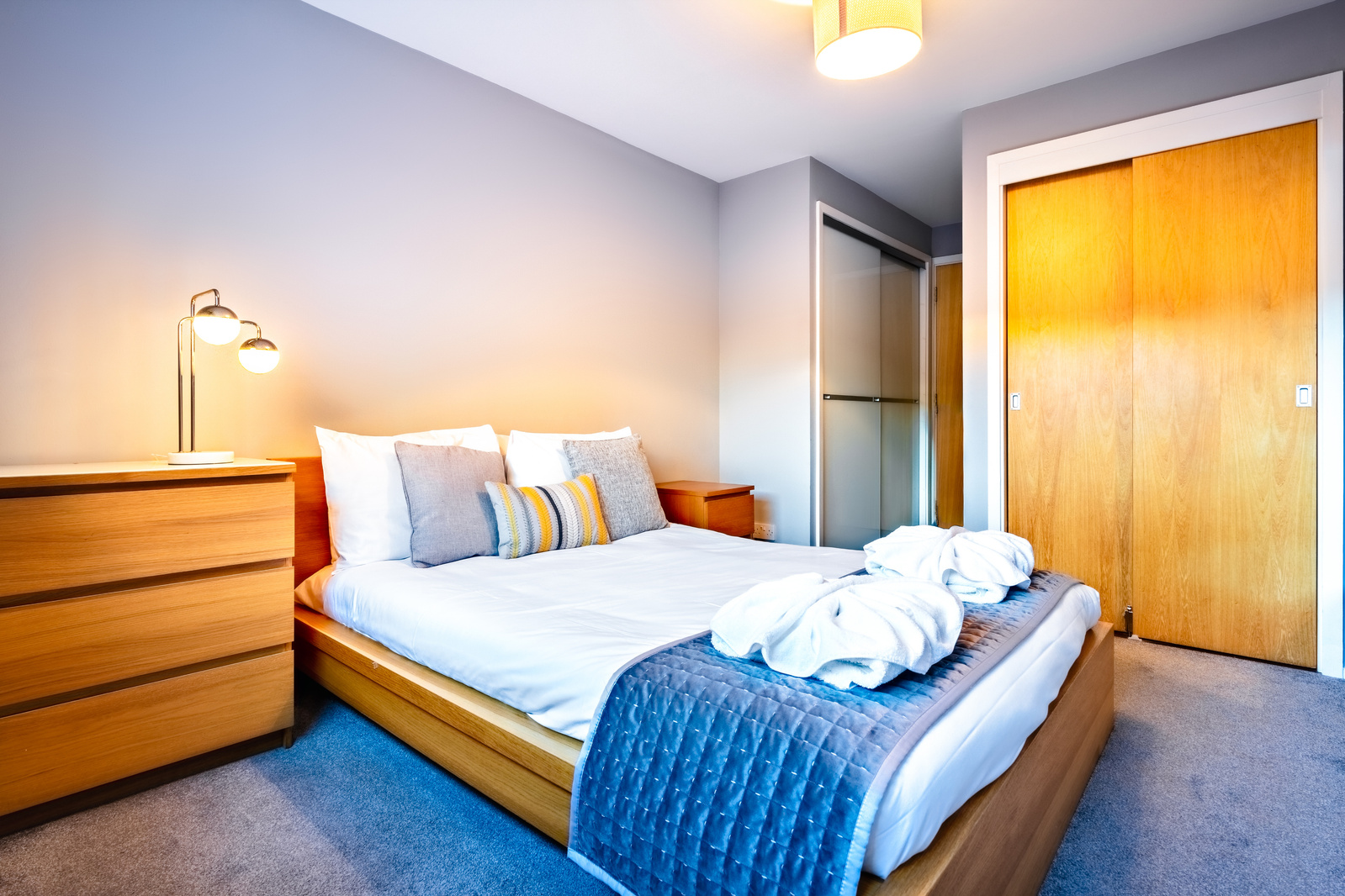 Wide Angle real estate Bedroom for Scotland Interior HDR Property - Photography by Nate Cleary