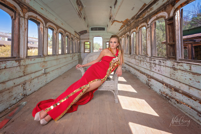 Top agency model in Glasgow poses for clothing line in desert for best Scotland commercial photographer in fashion photo shoot - Photography by Nate Cleary