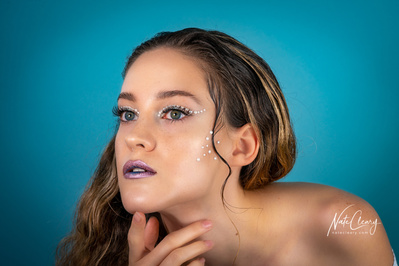Best model in Glasgow poses for creative clothing brand in studio for top fashion photographer in Scotland at commercial photoshoot - Photography by Nate Cleary