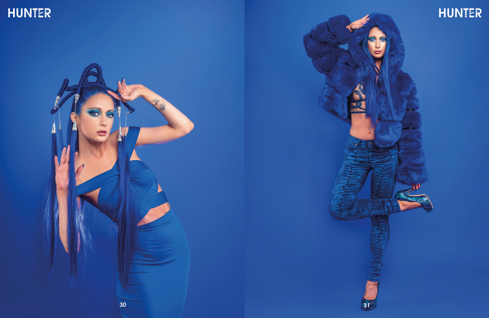 Top model in Scotland poses for best Glasgow commercial fashion photographer for clothing line in magazine photo shoot - Photography by Nate Cleary