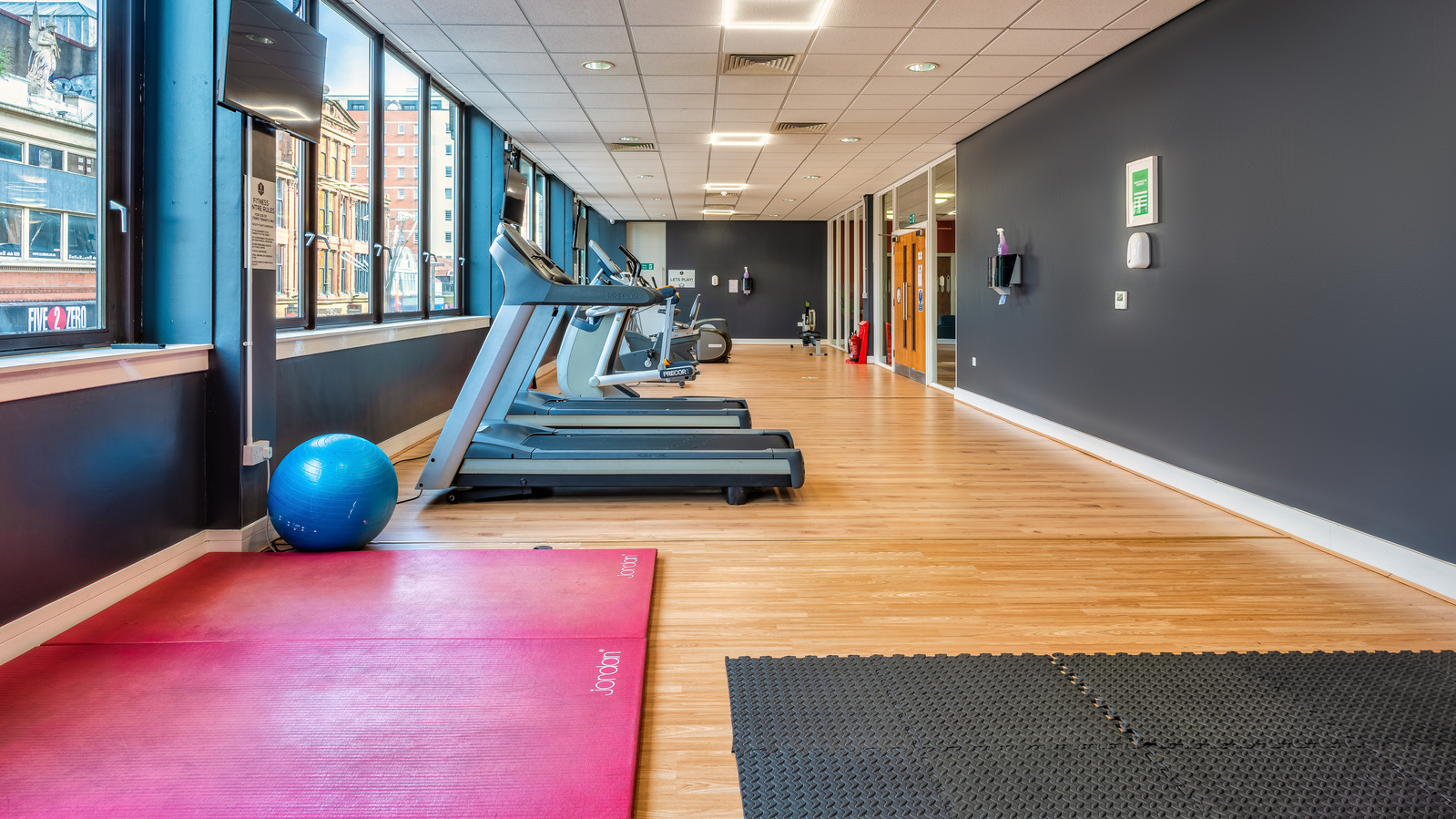 Yoga mat for Scotland Interior Property Student Housing in Glasgow - Photography by Nate Cleary