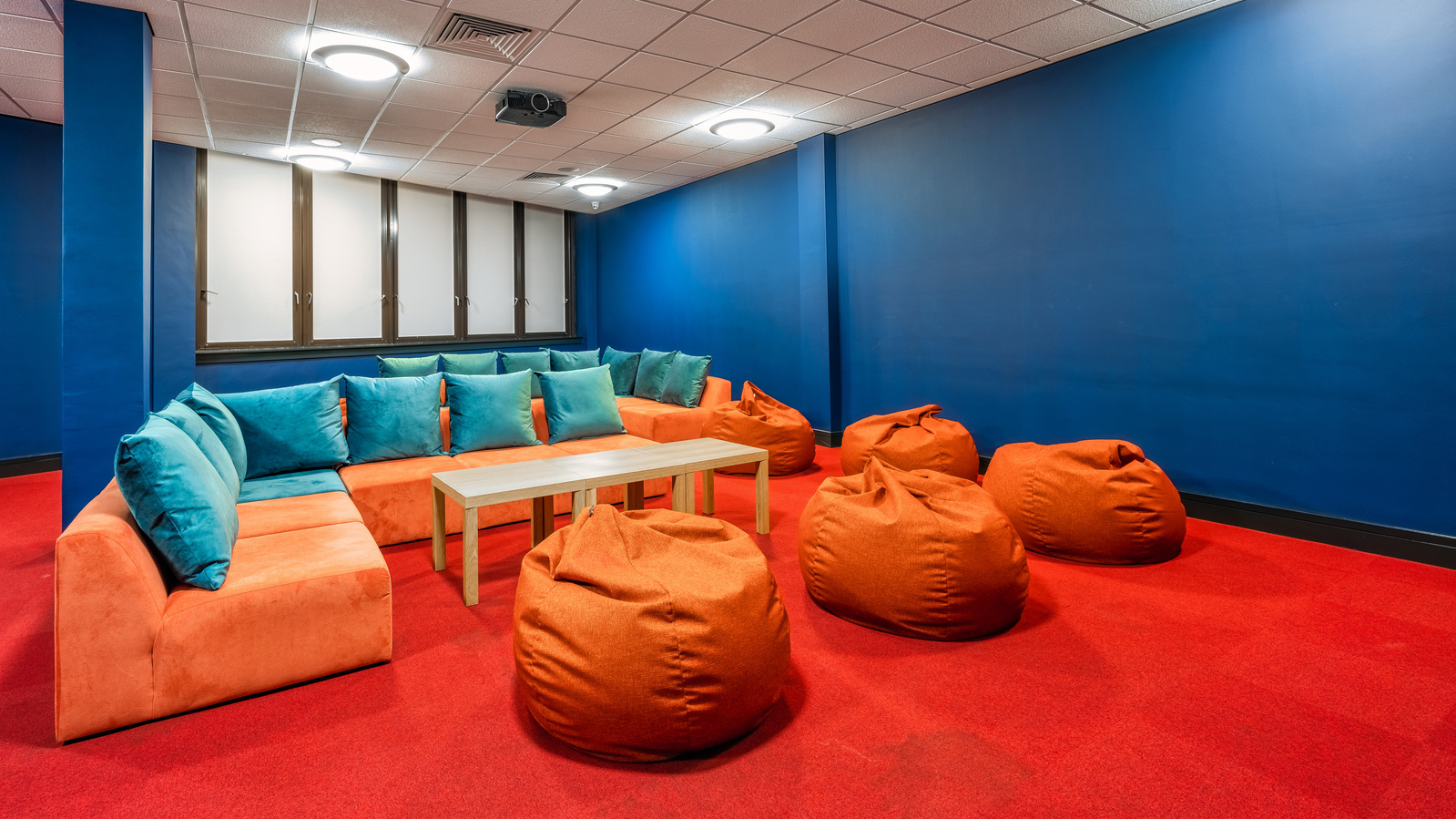 Cinema Room for Scotland Interior Property Student Housing in Glasgow - Photography by Nate Cleary