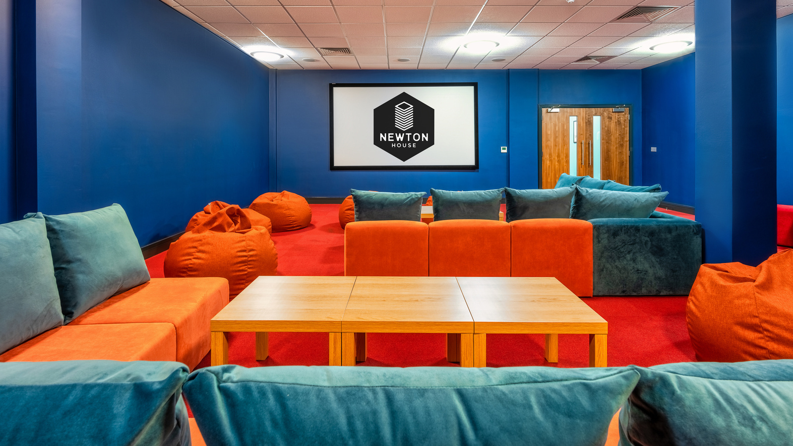 Movie room for Scotland Interior Property Student Housing in Glasgow - Photography by Nate Cleary