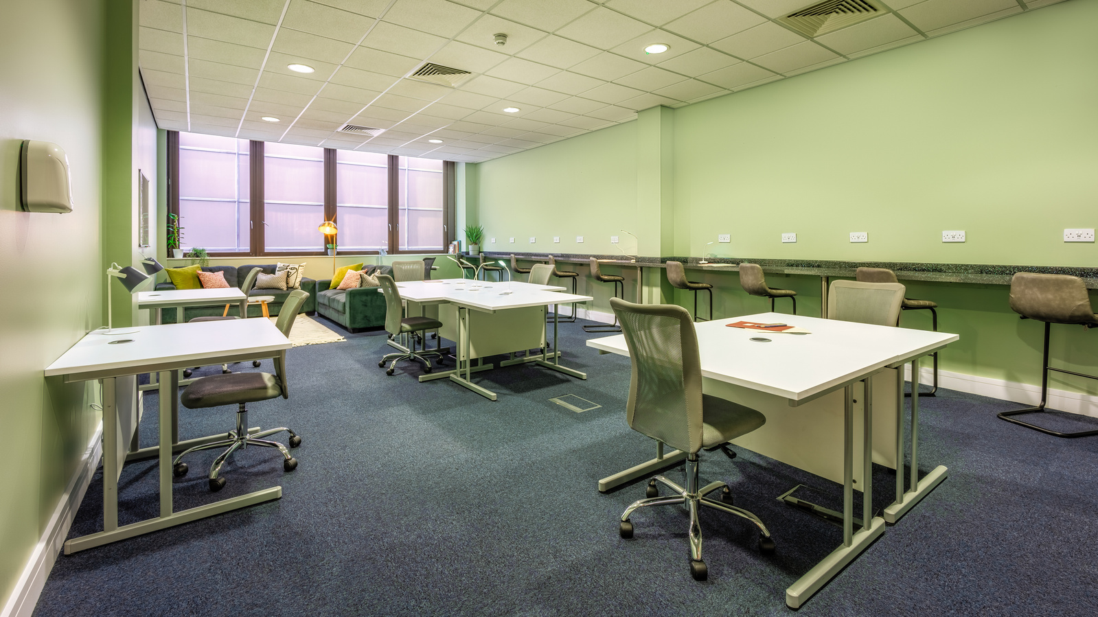 Study Room for Scotland Interior Property Student Housing in Glasgow - Photography by Nate Cleary