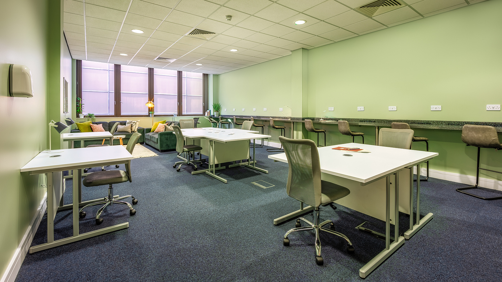 Study Room for Scotland Interior Property Student Housing in Glasgow - Photography by Nate Cleary