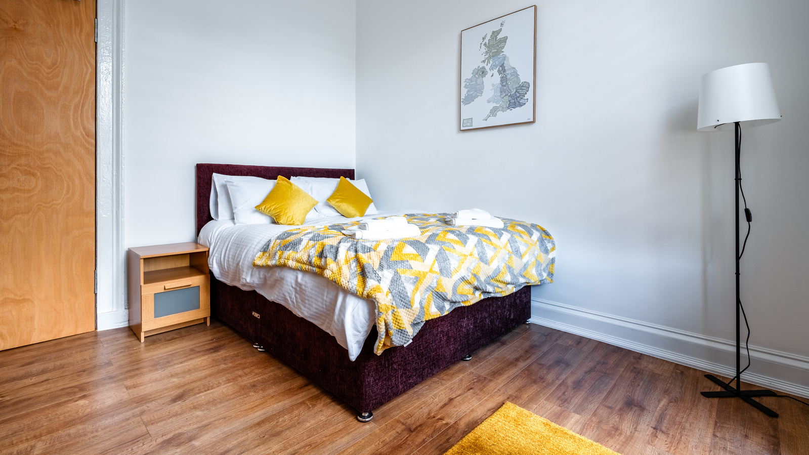 Bedroom for Scotland Interior Property in Glasgow - Photography by Nate Cleary