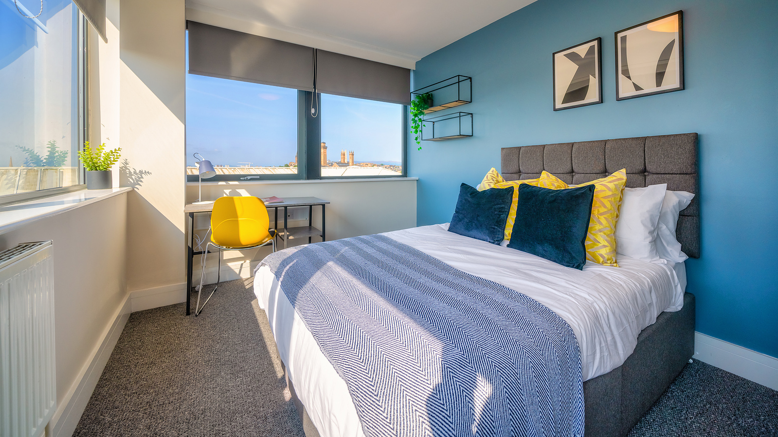Bedroom for Scotland Interior Property Student Housing in Glasgow - Photography by Nate Cleary