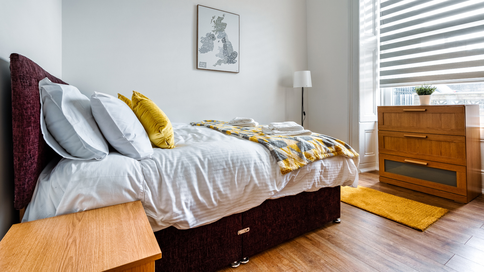 Bedroom for Scotland Interior Property in Glasgow - Photography by Nate Cleary