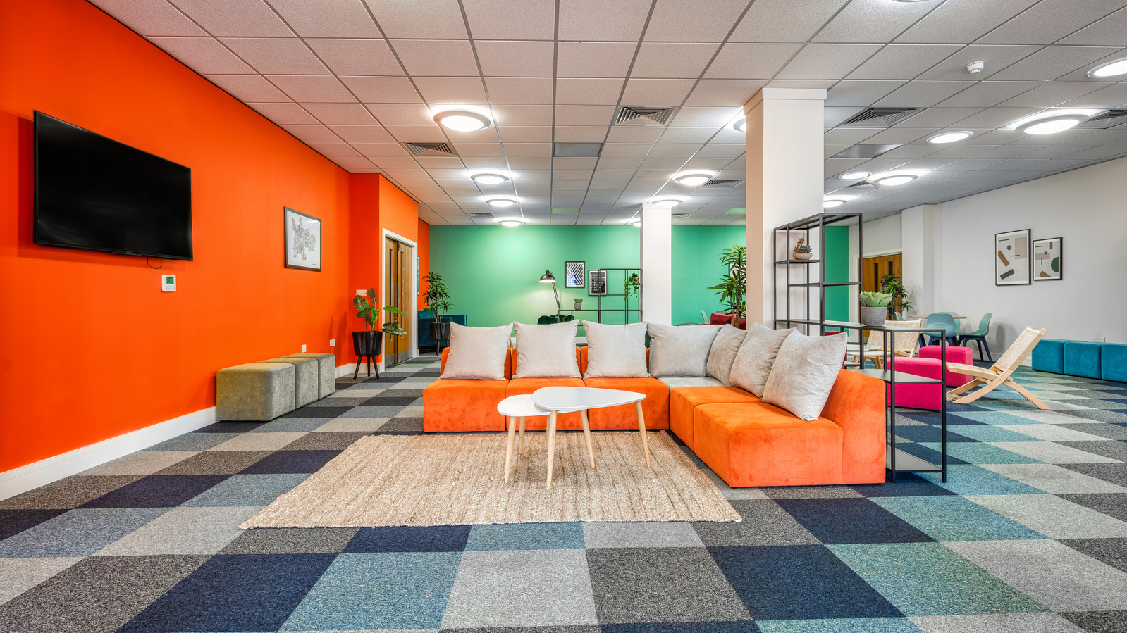 Common Area for Scotland Interior Property Student Housing in Glasgow - Photography by Nate Cleary