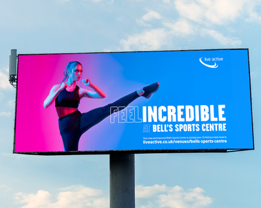 Commercial Billboard Campaign photography for Bell's Sports Centre - Photography by Nate Cleary