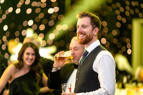 Low light event photograph at St James Hospice Grand Snowflake Ball event in Glasgow - Photography by Nate Cleary