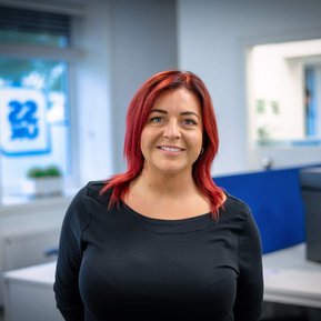 Scotland client posing for headshots from SSUK at Glasgow - Photography by Nate Cleary
