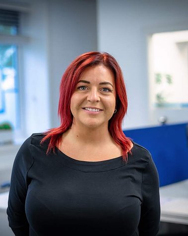 Scotland client posing for corporate headshots from SSUK - Photography by Nate Cleary