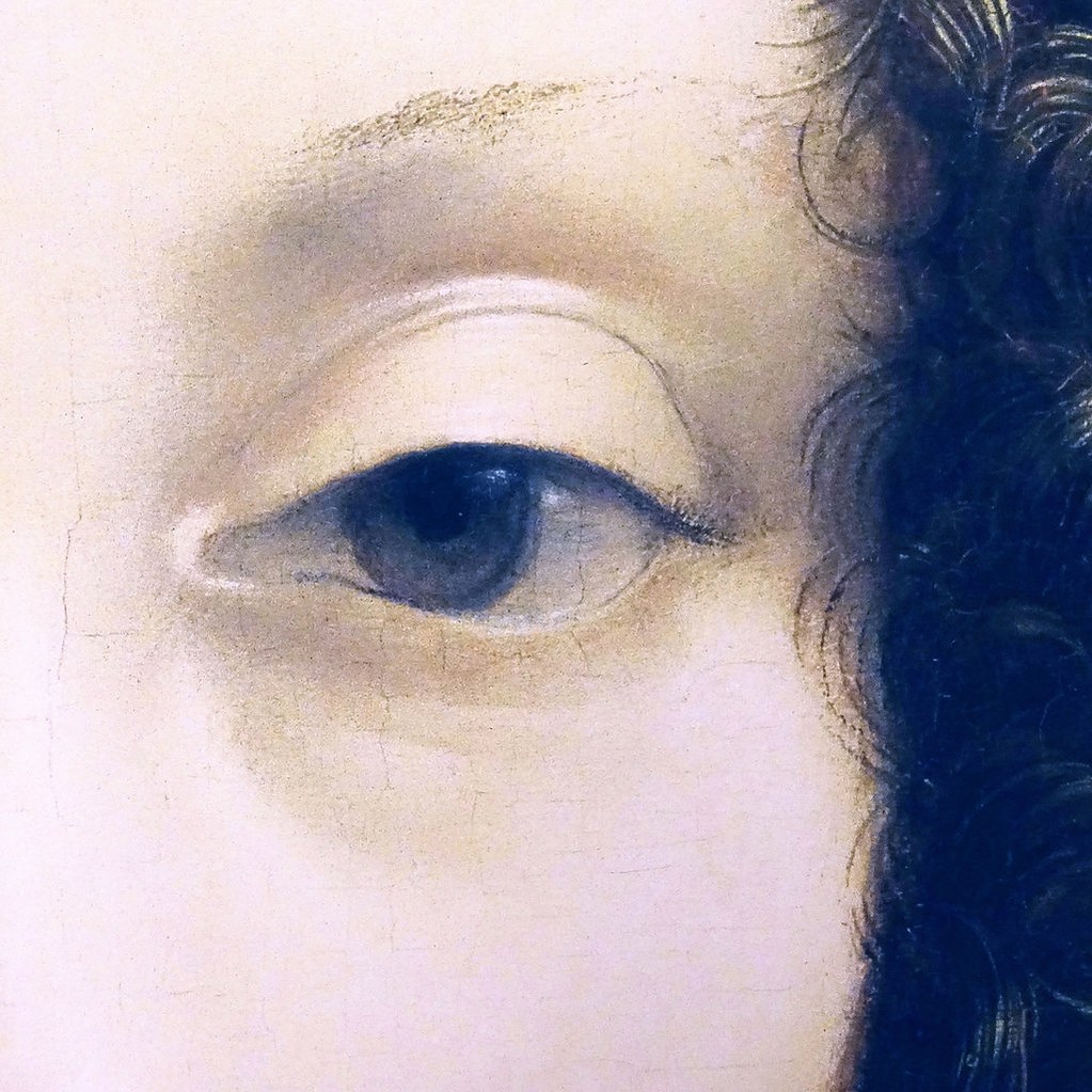Portrait de' Ginevra de Benci (détail) Léonard de Vinci par Catherine Reznitchenko