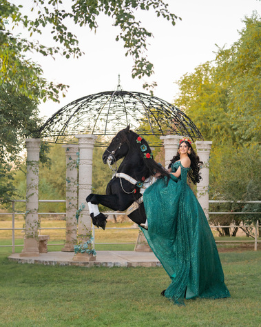 quinceañera horse photoshoot