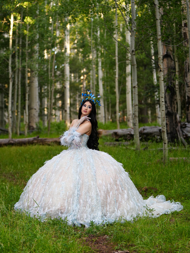 quinceañera princess photoshoot