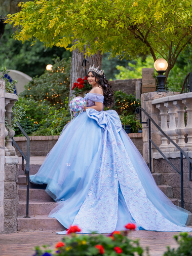 quinceañera enchanted forest green photoshoot