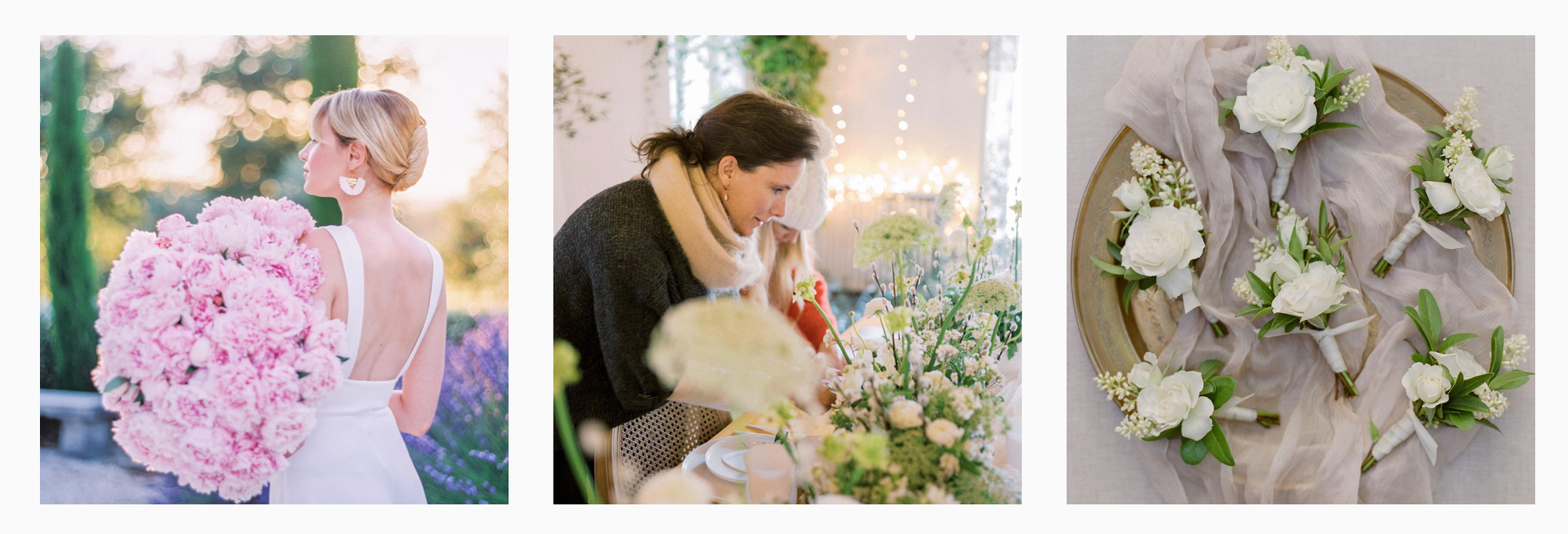 Provence and French Riviera Wedding Florist. Floral atelier for luxury weddings. 