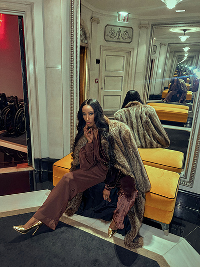 Portrait of Ciara Moss Washington, with Bryan Michael Ham Photography in New York City for New York Fashion Week.  