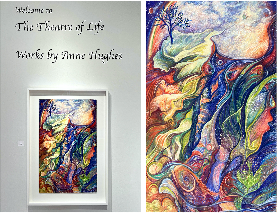 Nature shape shifts through color and form.