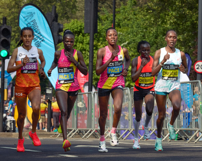 women's elite runners - London Marathon 2025