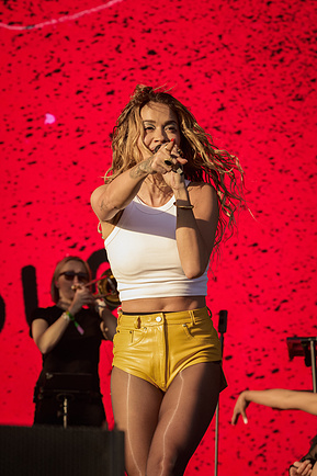 Rita Ora at Mighty Hoopla