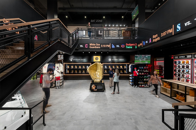 Rawlings Experience Center in St. Louis, Missouri.  Architect Oculus, Inc.