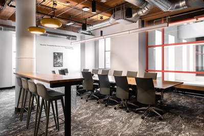 Architectural photography editorial assignment, opening day for Moonshot Labs