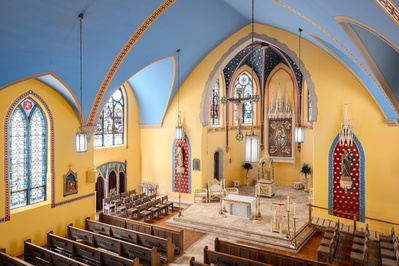 Architectural Photography of Catholic Church Renovation.