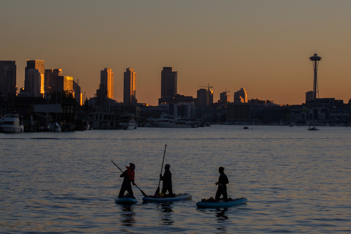 Another beautiful sunset in Seattle.