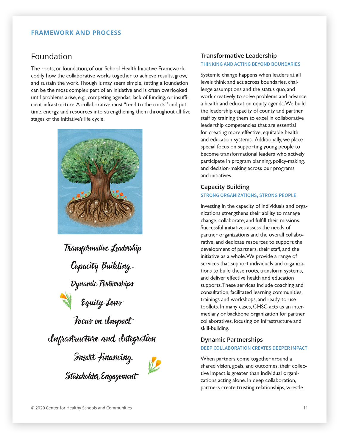 Page from the School Health Initiative report.