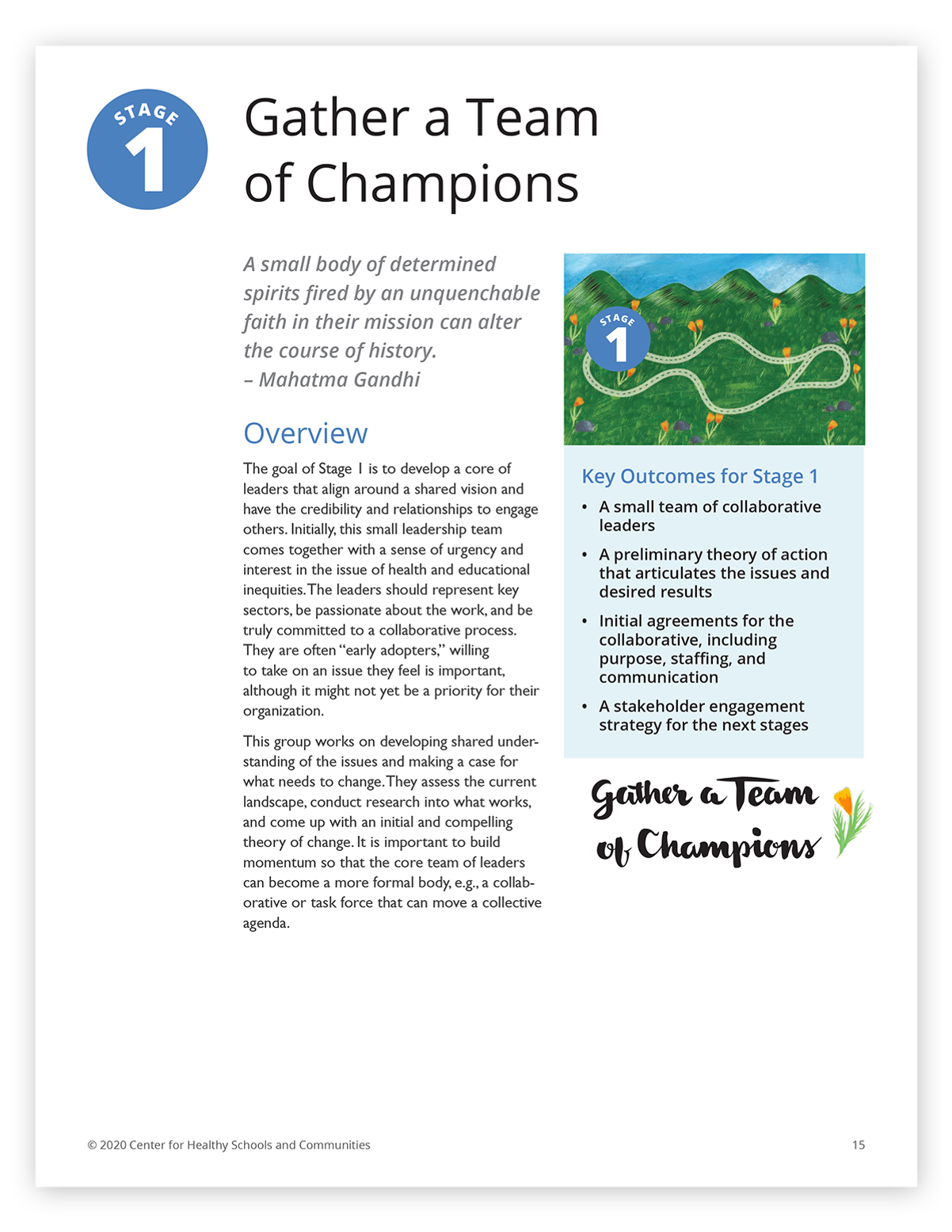 Page from the School Health Initiative report.