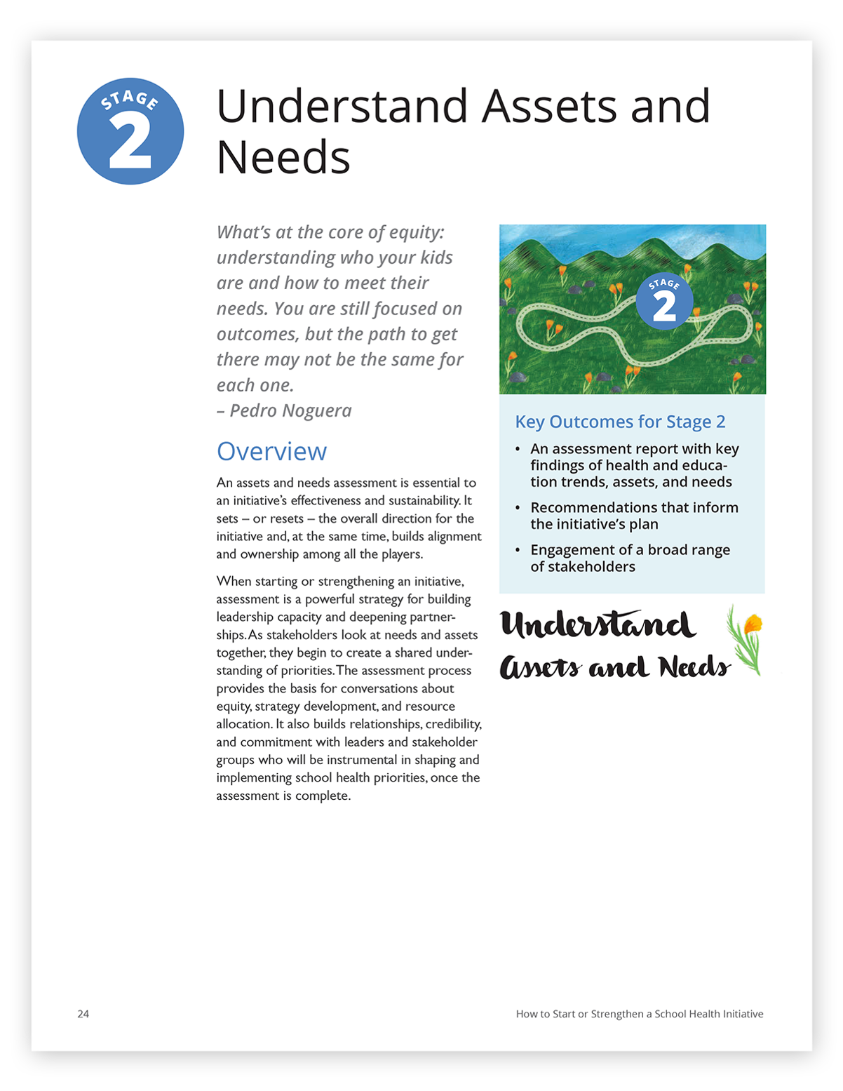 Page from the School Health Initiative report.