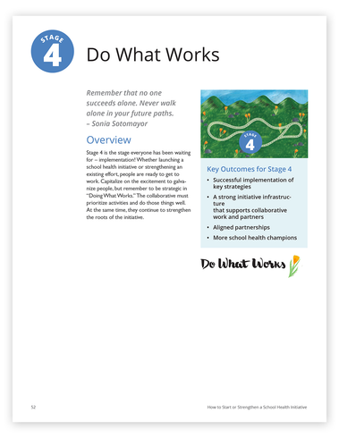 Page from the School Health Initiative report.