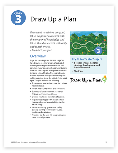 Page from the School Health Initiative report.