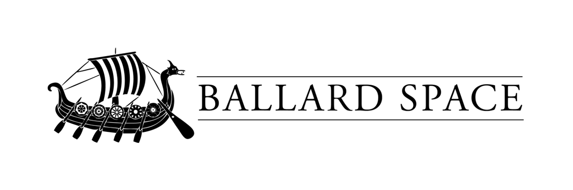 logo for Ballard Space featuring a viking ship.