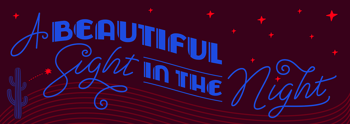 A custom lettered composition of the phrase 