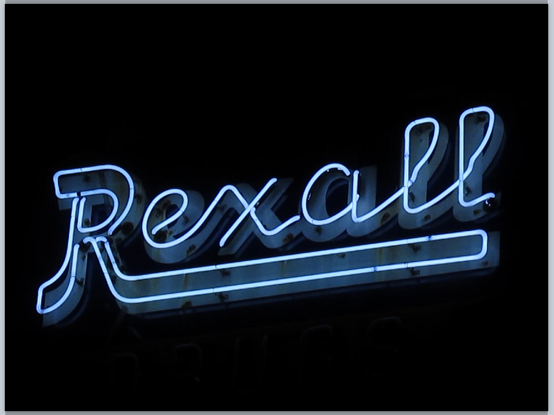 An argon blue neon sign that says 