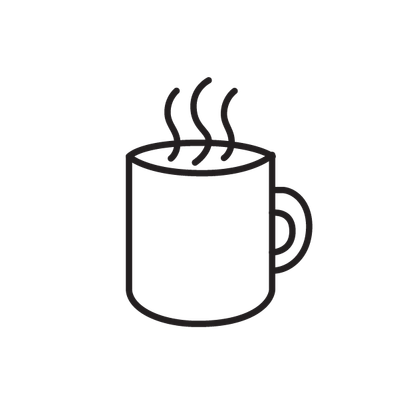 mug with a steaming beverage in it