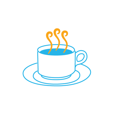 cup of steaming coffee
