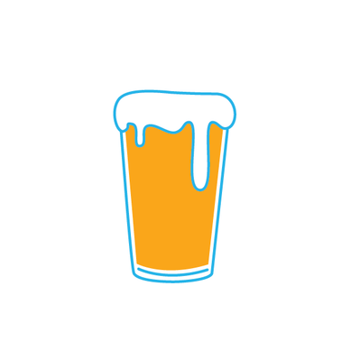 beer with overflowing head