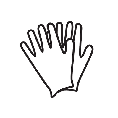 pair of latex gloves