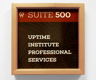 Shilshole West suite signage in the Ballard Seattle office building.