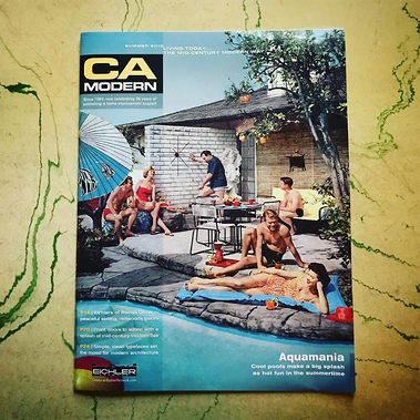 Cover image for the July 2019 issue of California Modern Magazine.
