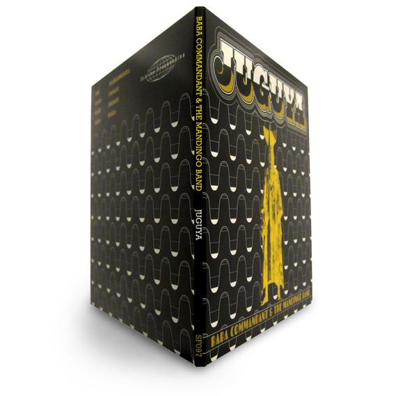 Spine view of the digipak CD packaging for Baba Commandant and the Mandingo Band's  album 