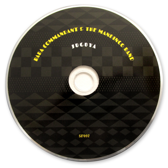 CD face of the digipak CD release of Baba Commandant and the Mandingo Band's  album 