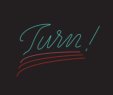 Digital version of the neon sign design for  